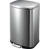 EKO Zbiralnik odpadkov iz nerjavnega jekla s pedalom, prostornina 50 l, VxŠxG 692 x 416 x 376 mm, nedrseč Cene