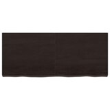 Stolna ploča tamnosmeđa 120x50x(2-6) cm obrađeni masivni hrast | shoptok.hr