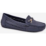 Boto Women's Perforated Moccasins With Decoration Navy Kaydance | shoptok.hr