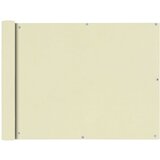 vidaXL Balkonsko Platno Oksford Tekstil 90x600 cm Kremne Barve Cene