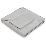 Baby Mix Frotir ručnik s kapuljačom 80x80 sivi Cijene