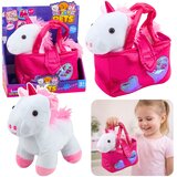 Plišana igračka jednorog u torbi 25cm - bijelo/rozi | Shoptok.si