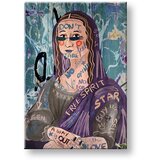  Slike na platnu MONA LISA ABSTRAKT 001 (moderne slike na) | Shoptok.si