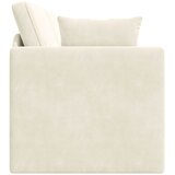  Podni kauč na razvlačenje Krema 213 x 70 x 77 cm Baršun | shoptok.hr