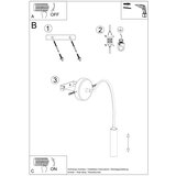  Zidna lampa AXIL crna | shoptok.hr