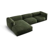 Micadoni Zelena kutna garnitura od bouclé tkanine (s lijevim kutom) Martina – Home | shoptok.hr