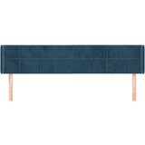  Vzglavje z ušesi temno modro 203x16x78/88 cm žamet, (20792946) | Shoptok.si