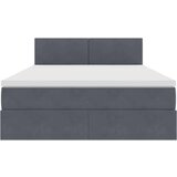  Krevet s od storage s madracem Tamno siva 140 x 200 cm Baršun | shoptok.hr