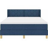  Krevet s opruga kutije s uzglavljem Plava 200 x 160 cm tkanina | shoptok.hr