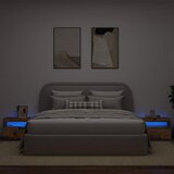  Noćni ormarić s LED svjetlima staro drvo 60x35x40 cm | Eponuda.ba