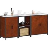  Kuhinjski set za pohranu HATTEM 3 pcs Rđa Čelik | shoptok.hr