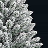 vidaXL Umestno božično drevo Zelena in Bela 150 cm PVC in kovina | Shoptok.si