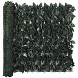 Balkonsko platno s temno zelenim listjem 300x75 cm, (20610931)