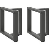  Noge za klub stolić T-oblika 2 kom antracit 50x25x(42-43) cm čelik | shoptok.hr