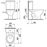Jika H8263860002413 Lyra Plus talna WC školjka monoblok | Shoptok.si