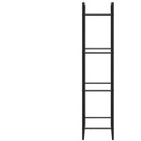  Stalak za drva za ogrjev mat crni 50x28x132 cm čelični | Eponuda.com