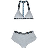 Vibes Komplet grudnjak i gaćice, crno/sivi | shoptok.hr