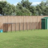  Kavez za pse crni 6,05 m² čelični | shoptok.hr