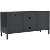 vidaXL tv ormarić antracit 105 x 35 x 52 cm od čelika i stakla | shoptok.hr
