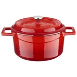 Lava Rdeča posoda iz litega železa s pokrovom 28 cm | Shoptok.si