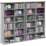 Cd ormar 2 kom. Siva Sonoma 60 x 17 x 92 cm Konstruirano drvo | shoptok.hr