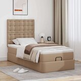 vidaXL okvir kreveta s madracem cappuccina 90x200cm umjetna koža | shoptok.hr