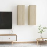 The Living Store TV omarica 2 kosa sonoma hrast 30,5x30x90 cm inženirski les - TV Omarica, (21374780) Cene