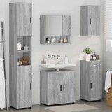  Set namještaja za kupaonicu s ladicama 5 pcs Sivi hrast sonoma | shoptok.hr