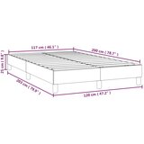  Okvir za krevet s oprugom tamnosmeđi 120 x 200 cm od tkanine | shoptok.hr