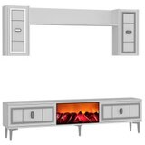 Hanah home tv polica orion fireplace white silver | Eponuda.com
