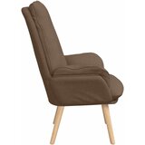  Fotelja Smeđa 69 x 74 x 93 cm Poliester i šperploča | shoptok.hr