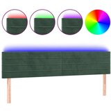  Uzglavlje tamnozeleno 180x5x78/88 cm baršunasto | shoptok.hr