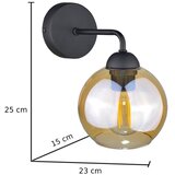  Zidna svetiljka MELLE BLACK 1xE27/60W/230V | Eponuda.com