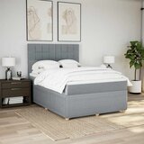  Krevet box spring s madracem svjetlosiva 160x200 cm tkanina | shoptok.hr