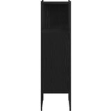 Crna ormar za kupaonicu hrast 33x33x120 5 cm konstruirano drvo | shoptok.hr