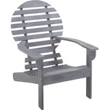  Stolica Adirondack od masivnog bagremovog drva siva | shoptok.hr