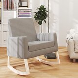  Stolica za ljuljanje od tkanine svjetlosiva | shoptok.hr