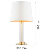  Argon 8540 - Stona lampa HAMPTON 1xE27/15W/230V bela | Eponuda.com