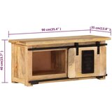 TV ormarić 90 x 35 x 40 cm od masivnog drva manga | shoptok.hr