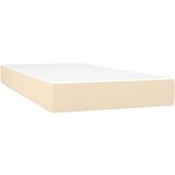  Box spring postelja z vzmetnico krem 90x190 cm blago, (20895569) | Shoptok.si