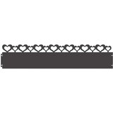 vidaXL Robniki za trato 10 pcs Črna 103 x 0,05 x 22 cm Jeklo | Shoptok.si