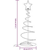 vidaXL LED božićno drvce 80 LED toplo bijelo 120 cm | shoptok.hr