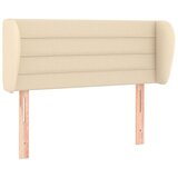 Maison Chic vzglavna omarica - nočna omarica - posteljna omarica z ušesi krem 93x23x78/88 cm blago, (21708491) Cene