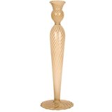 PT LIVING Svjetlosmeđi stakleni svijećnjak Swirl, visina 26,5 cm Cijene