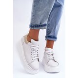 Boto Women's Leather Platform Sneakers White Lemar 10150 | shoptok.hr