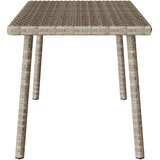  Vrtni stolić za kavu pravokutni svijetlo sivi 80x40x37 cm | shoptok.hr