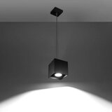  Sollux SL.0060 - Zavesni luster na sajli QUAD 1 1xGU10/40W/230V crna | Eponuda.com