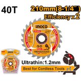 Ingco tsb2103 tct list testere za drvo 40 zuba 210mm super ( TSB2103 ) Cene