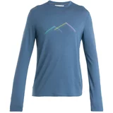 ICEBREAKER Funkcionalna majica 'Tech Lite III' dimno modra / svetlo modra / apno