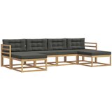  Set vanjskih sofa 6 kom. Bijela i antracit | shoptok.hr
